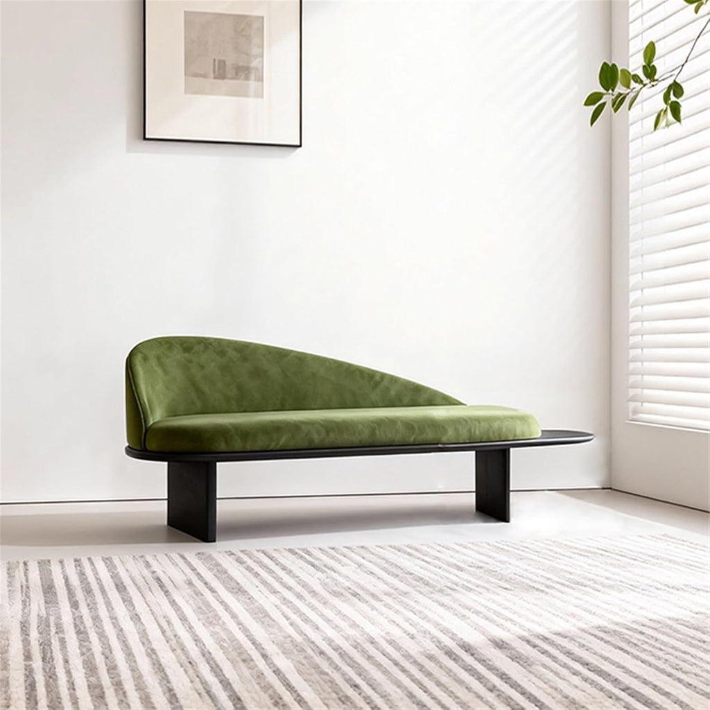 Modern Wooden Bed-end Bench in Hotel Bedroom Showroom Dressing Room Shoe-Changing with Backrest Entryway(Large)