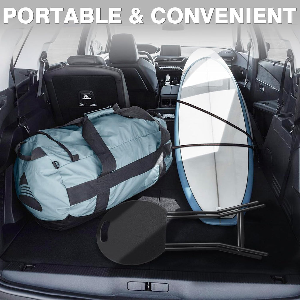 Portable Folding Chair with Handle, Heavy Duty Round Fold Stool Chair | 500lbs Capacity for Adults, 18 Inch Foldable Stool for Dorm, Kitchen, Vanity, Church and Outdoor use