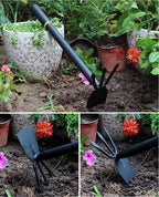 Hoe and Cultivator, Hoe Garden Tool, Hand Hoe Cultivator Garden Tool, Thickened Manganese Steel, Garden Hoe for Weeding, Planting, Loosening Soil, Digging