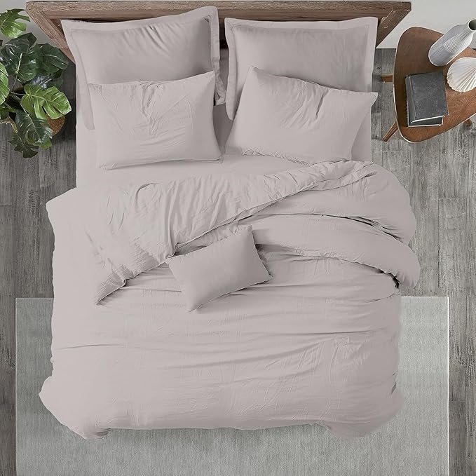 Kotton Culture 120"x98" 1 Pc Oversized King Duvet Cover Only 100% Egyptian Cotton - 600 TC Comforter Cover, Zipper Closure & Corner Ties - Fits Large King Inserts (Oversized King, Light Grey)
