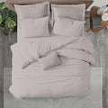 Kotton Culture 120"x98" 1 Pc Oversized King Duvet Cover Only 100% Egyptian Cotton - 600 TC Comforter Cover, Zipper Closure & Corner Ties - Fits Large King Inserts (Oversized King, Light Grey)