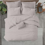 Kotton Culture 120"x98" 1 Pc Oversized King Duvet Cover Only 100% Egyptian Cotton - 600 TC Comforter Cover, Zipper Closure & Corner Ties - Fits Large King Inserts (Oversized King, Light Grey)