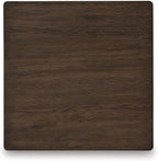 Signature Design by Ashley Hannodream Modern End Table with Architectural Geometry Design, Dark Brown