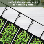 4in1 Seedling Heat Mat,Warm Hydroponic Heating Pad for Indoor Seed Starting,Brewing and Greenhouses,Durable Waterproof Germination Station Heat Mat (20" x 10"- Heat Mat)
