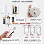 Hanging Display Motor with Remote Battery Operated 20 RPM Rotating Motor for Wind Spinner Mobile Yard Decor Hanging Ornaments Garden Sculptures-Medium Speed