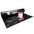 Black Construction Plastic Sheeting 6 mil, 10' x 100' (1000 sq. ft.) - Heavy Duty Plastic Cover for Construction & Painting - LDPE Film Roll - Heavy Duty Plastic Sheeting Roll by IDL Packaging