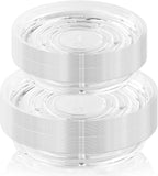 60 Pack Clear Plant Saucers for Indoors (4 6 Inch) Flower Pot Saucers for Potted Plants Plate Set Plant Trays for Indoors No Holes Plants Saucer Trays for Pots Drip Tray Plastic Tray for Succulent