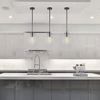 Black Pendant Lights Kitchen Island - Small Clear Glass Pendant Light Fixture