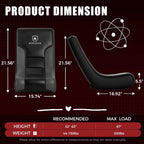 GTPLAYER Floor Rocker Gaming Chair – Adjustable Angle Limiter, Ultra Lightweight Ergonomic Floor Rocking Game Seat for Gaming and Lounging, Black