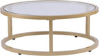 SEI Furniture Evelyn Glam Nesting Coffee Table 2-pc Set, Gold