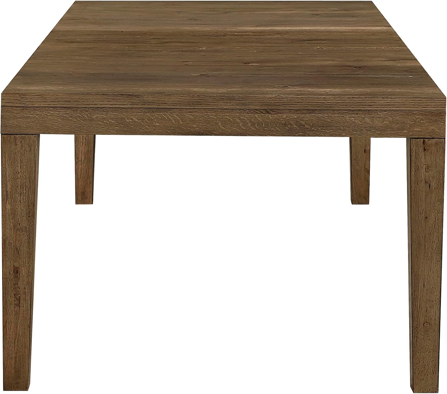 Lexicon 84-102 Inch Extendable Dining Table for 4-8 People, Large Rectangle Wooden Kitchen Table with Self-Storing Extension Leaf Space Saving, for Dining Room, Living Room, Home Office, Brown