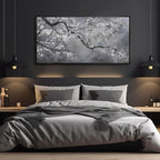 Plum Blossom Wall Art Framed Wall Art Decor Canvas Birds Wall Decorations Bedroom Picture Large Artwork for Living Room Dining Room 24”x48”