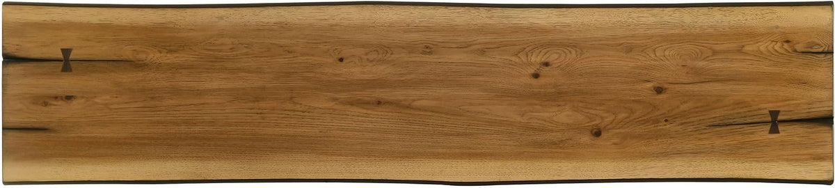 Coaster Home Furnishings - Bexley - 70-Inch Wood Dining Bench - Rustic Farmhouse Trestle Design - Kitchen, Dining Room - Natural Honey & Smoky Black - 110333