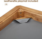 Board Game Table with Removable Table Top, Seats 4 to 6 Players with 57in x 33in Play Area, Includes Play Mat, Detachable Cup Holders and Dice Trays, Minimal Assembly Required