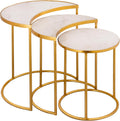 First of a Kind Side Table in Gold Iron