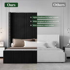 Queen Bed Frame with Extra Tall Headboard