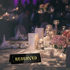 WATHFKCU 20PCS Acrylic Reserved Table Tent Signs, Reservation Seat Signs for Wedding, Restaurant, Office, Meeting Chairs