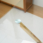 Square Glass Dining Table,Glass Dining Room Table with Metal Legs, Modern Glass Kitchen Table for Home, Kitchen, Dining Room