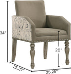 Roundhill Furniture Birmingham Dining Set, One Size, Driftwood Finish