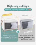 OlarHike 97QT Storage Bins with Lids for Closet, Garage, Shelves, 3 Pack