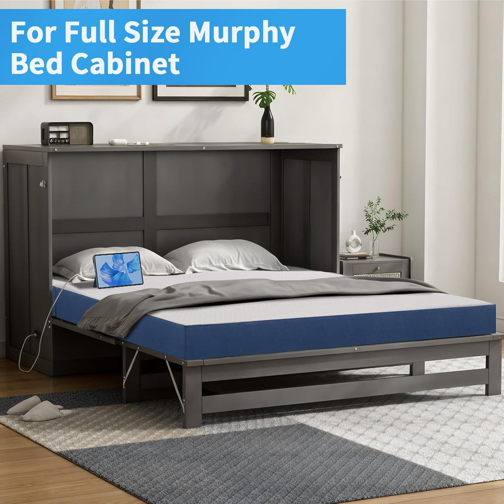 CYMULA Folding Mattress Full Size, Memory Foam 6 inch Tri Portable Trifold Mattress Futon Topper Full with Breathable & Washable Cover, Murphy Bed Guest Bed RV Trips,52"×73"×6"