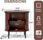 Simore Sideboard Buffet Cabinet with Storage, 47.2" W x 32''H Fluted Storage Cabinets with Sliding Doors, Entryway Sideboards Cabinet for Living Room Kitchen, Oak