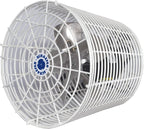Schaefer VK8 Versa-Kool Air Circulator Fan, Ceiling Wall Mount Greenhouse Fan & Steel Guards, 450 CFM, 1/100 hp, Energy-Efficient Commercial Fan for Patio, Garage, Industrial & Workshop (White)