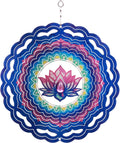 SPRING SONG Mandala Lotus Kinetic Wind Spinner for Yard and Garden Stainless Steel Spinner Indoor and Outdoor Hanging Decor Crafts Ornaments Kinetic Art Spinner Hanging Wind Spinners Decor Gifts