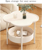 Sofa Side Table, Small Living Room Table, Tea Cabinet, Bedside Table for Small Coffee House (Color : Black)