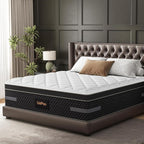 Full Size Mattress 12 Inch, Cooling Gel Hybrid Mattress for Side Sleep and Pain Relief with Extra Lumbar & Shoulder Support, Bed in a Box Fiberglass Free -365 Night Trial CertiPUR-US Certified