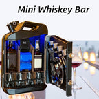 Mini Christmas Can Bar, 20L Christmas Jerry Can Bar with Sturdy Structure, Beautiful and Elegant Design, Small Bar Whiskey Bar Small Mobile Gift for Husband Men Women Dad Boy Girl
