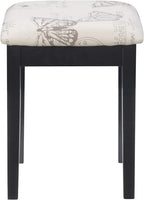 Linon Vanity Set, Black