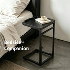 facka C Shaped TV Tray Table, Adjustable Height & 0-60° Tilt for Couch