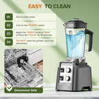 Blenders for Kitchen, Blender & Grinder Combo, Smoothie Blender, 68Oz Pitcher for Crushing Ice, Puree and Frozen Fruit with Autonomous Clean, BPA-Free