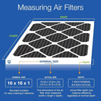 Nordic Pure 16x16x1 (Actual Size: 15 3/4 x 15 3/4 x 3/4) Pure Carbon Pleated Odor Reduction Furnace Air Filters 6 Pack