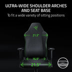 Razer Iskur V2 X NewGen Ergonomic Gaming Chair, Black/Green | Gen-2 EPU Leather with CoolTouch, Lumbar Support, Ultra-Wide Base, Foam Cushions, Adjustable 152 Degree Recline, 2D Armrests