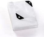 GUARD SHIELD Clear White Tarp Heavy Duty 12x16 Feet Waterproof for Greenhouse Outdoor Garden Poly Cover UV Resistant 3x3 Weave 10mil