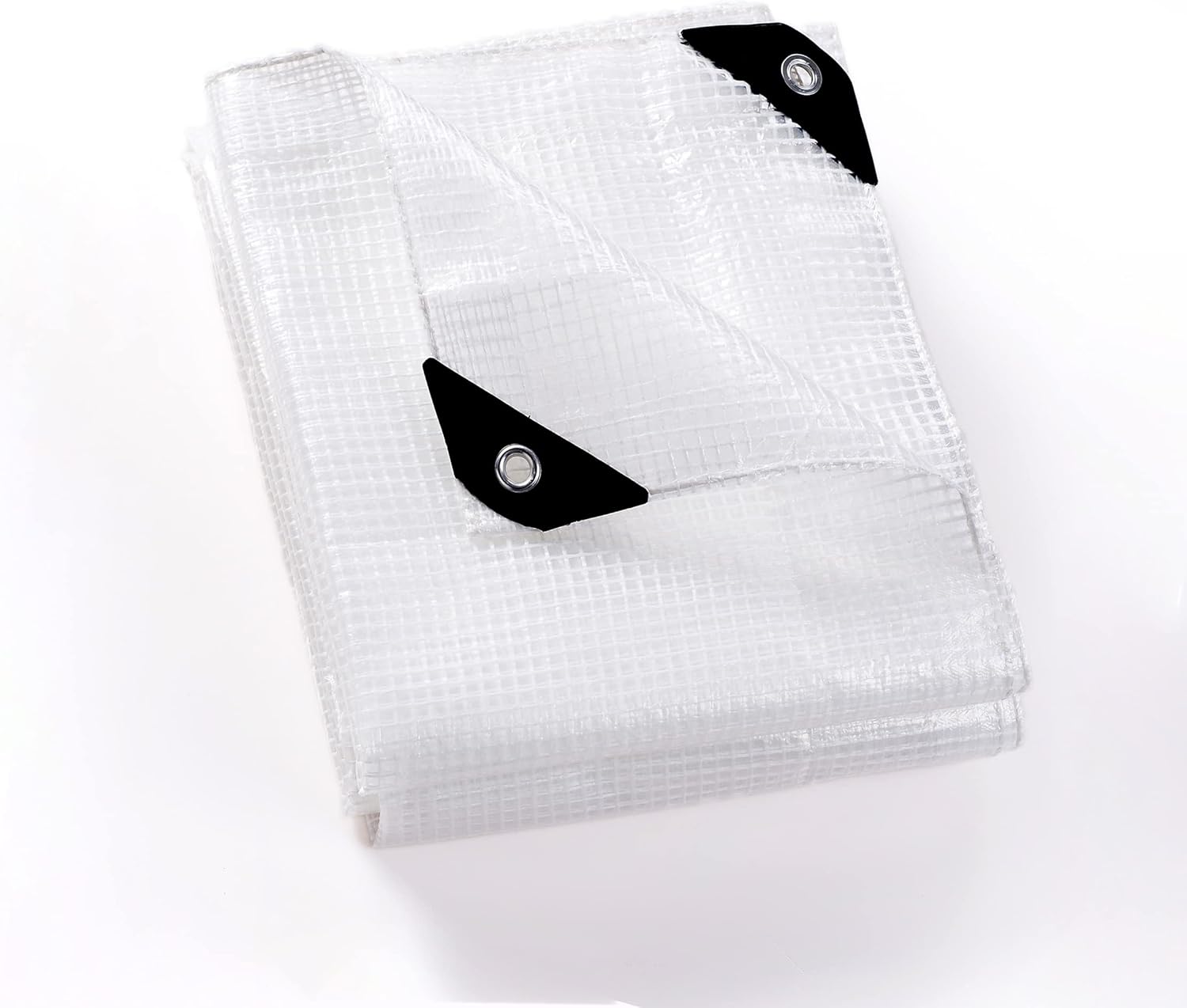 GUARD SHIELD Clear White Tarp Heavy Duty 12x16 Feet Waterproof for Greenhouse Outdoor Garden Poly Cover UV Resistant 3x3 Weave 10mil