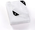 GUARD SHIELD Clear White Tarp Heavy Duty 12x12 Feet Waterproof for Greenhouse Outdoor Garden Poly Cover UV Resistant 3x3 Weave 10mil