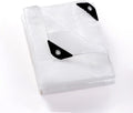 GUARD SHIELD Clear White Tarp Heavy Duty 10x20 Feet Waterproof for Greenhouse Outdoor Garden Poly Cover UV Resistant 3x3 Weave 10mil
