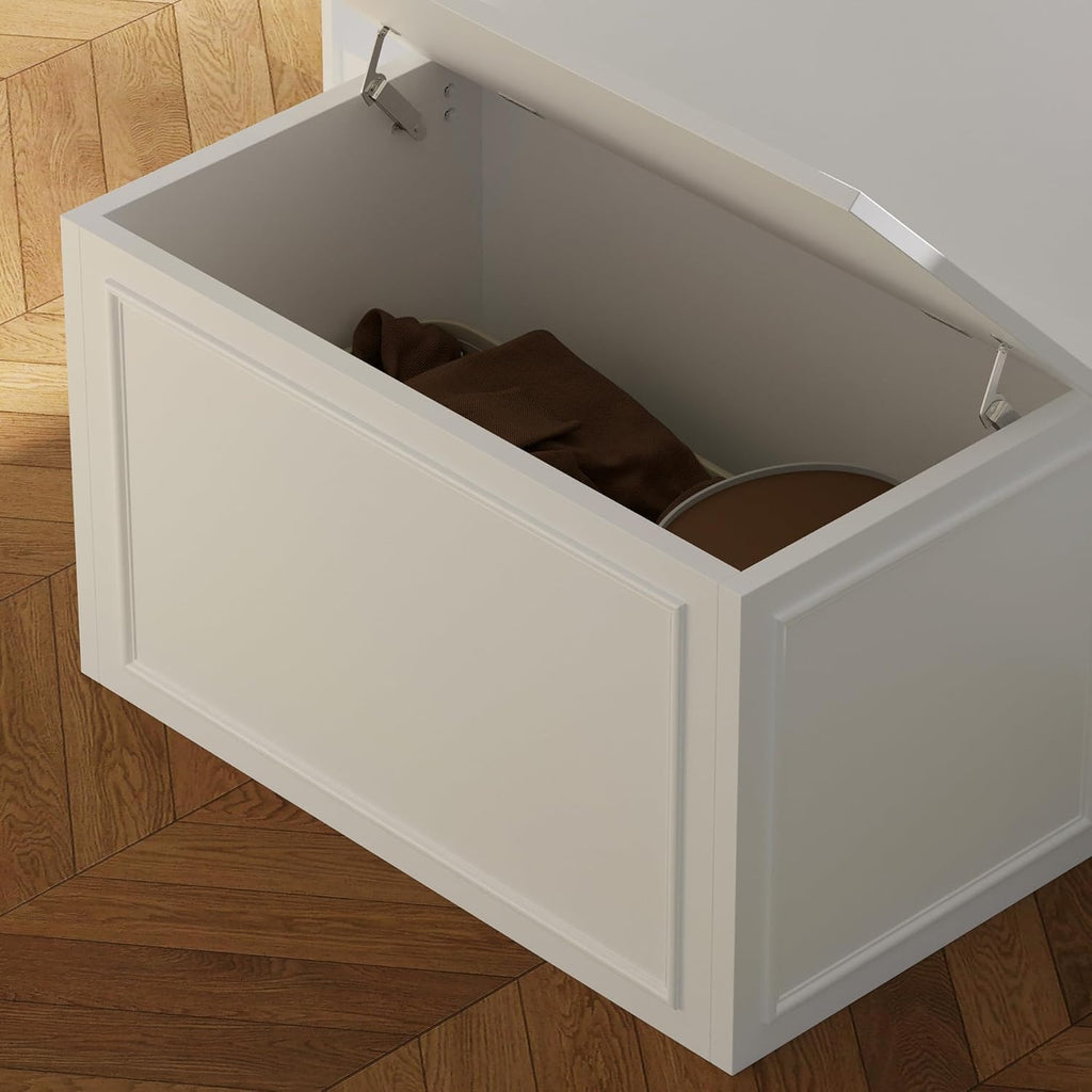 ECACAD 61.9" W Closet Island with Storage Bench & 12 Drawers, Modern Wooden Armoire Wardrobe Dresser Island for Bedroom Walk-in Closet, White
