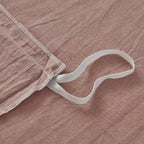 Face Two Face Bedding Duvet Cover Set 3 Pieces 100% Washed Cotton Duvet Cover Linen Like Textured Breathable Durable Soft Comfy (California King, Old Pink)