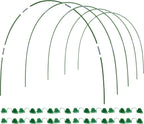 MAXPACE Greenhouse Hoops for DIY 2.8ft or Wider Grow Tunnel, Rust-Free Fiberglass Support Hoops Frame for Garden Fabric, DIY Plant Support Garden Stakes, Gardening Supplies, 25pcs