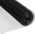Fencer Wire 16 Gauge Black Vinyl Coated Welded Wire Mesh Size 1.5 inch by 1.5 inch