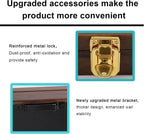 18 Souvenir Tea Spoon Display Case Wall Mount Lockable UV Protection Acrylic Door Wood Display Rack Stand for Spoon Collection(Fire Burning Color)