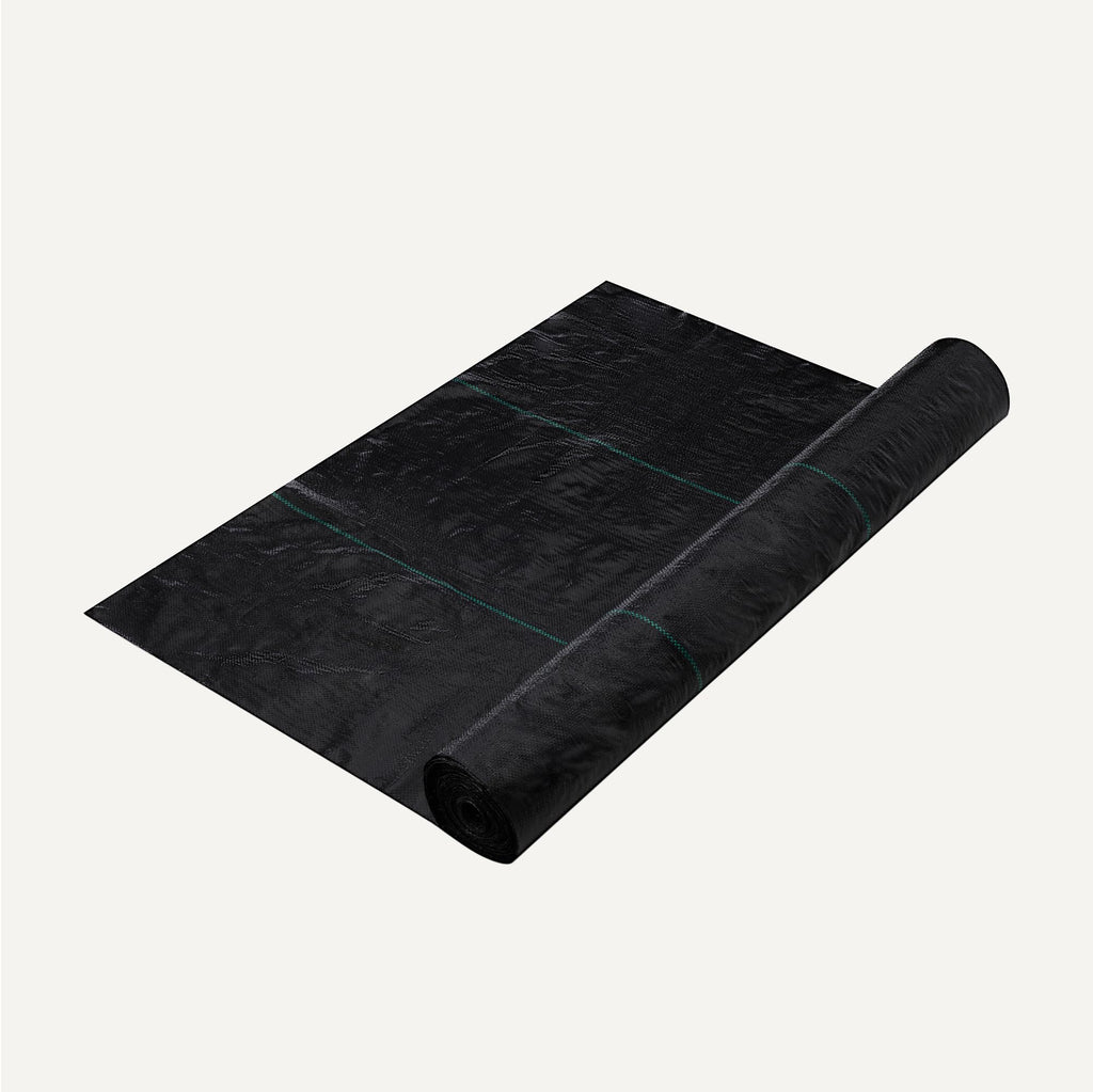 Amazon Basics Weed Barrier Landscape Fabric, 3 x 50 Feet, Black, 1-Pack
