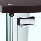 Fuji Boeki 97336 Collection Case, Figure Case, 3 Tiers, Width 16.7 x Depth 14.4 x Height 33.9 inches (42.5 x 36.5 x 86 cm), Brown, Tempered Glass, Rear Mirror, Assembly Required