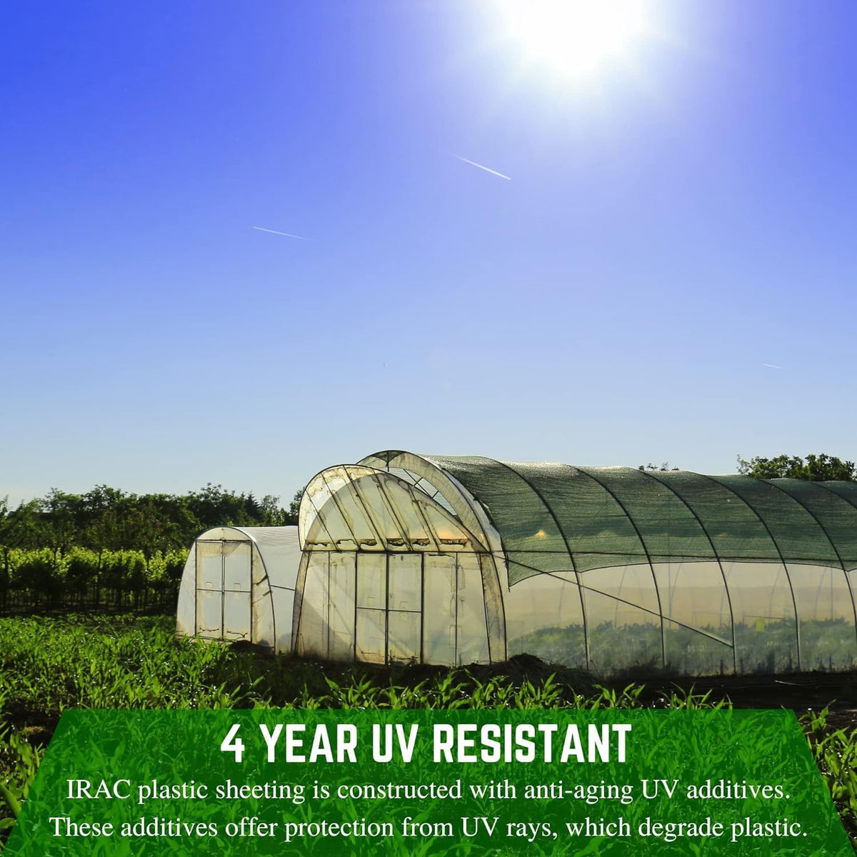 Farm Plastic Supply - Clear Coolmax Greenhouse Plastic Sheeting - 6 Mil - 4 Year UV Resistant Infrared Anti-Condensate Green House Covering Thermal Greenhouse Plastic 6 mil (20' x 20')