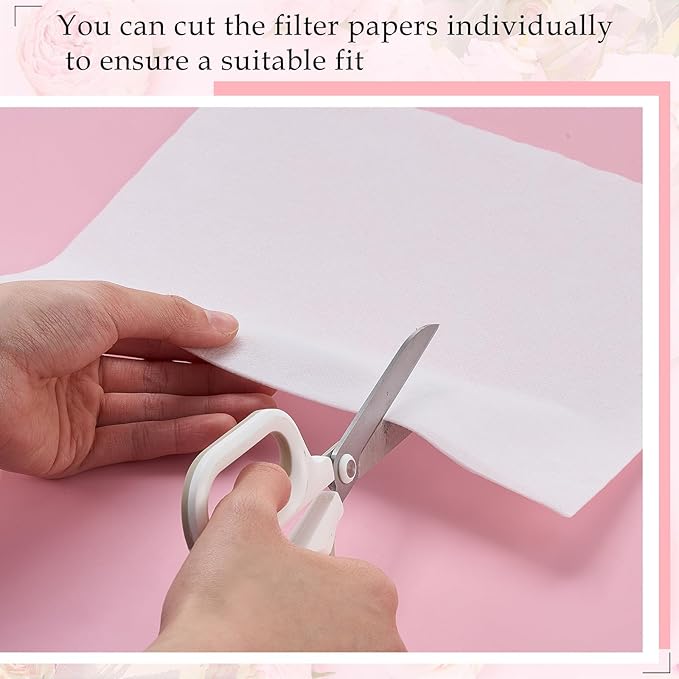 400 Sheets Nail Dust Collector Filter Paper Disposable Nail Dust Suction Collector Filters Nail Paper Sheets Portable Dust Collector Filter for Nail Salon Spa Tech Nail Supplies Accessories