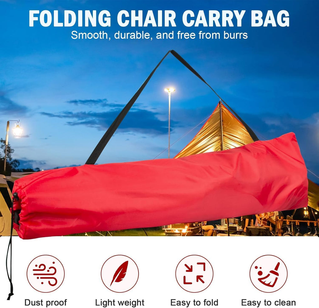 Camping Chair Bags Replacement for Coleman, Camp Folding Chair Bag, Lawn Chair Bag Replacement Outdoors & Sports,36.61 Inches, Red, 2 Pack